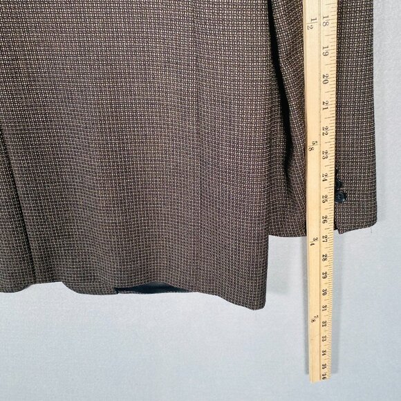 Pal Zileri Blazer Mens 44R Brown Wool 3 Button Sport Coat Jacket Italy - Picture 12 of 13